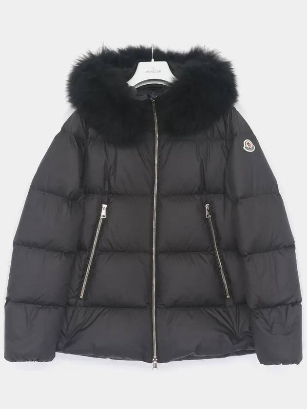 Liechefer Patch Logo Hooded Fur Padded Women s Jacket 1A00174 54AQE 999 LAICHEFUR - MONCLER - BALAAN 1