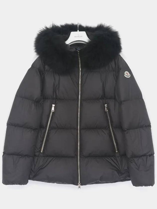 Liechefer Patch Logo Hooded Fur Padded Women s Jacket 1A00174 54AQE 999 LAICHEFUR - MONCLER - BALAAN 2