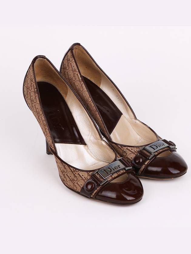 Christian logo pattern brown women s shoes - DIOR - BALAAN 4