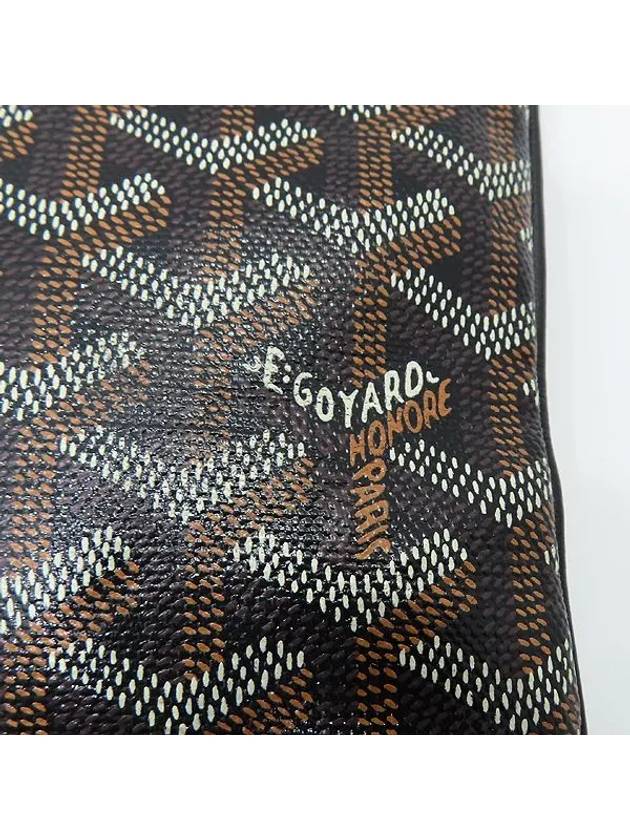 NOIR black logo PVC SENAT Sena GM clutch - GOYARD - BALAAN 5