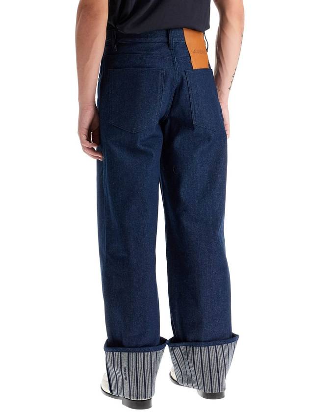 Jacquemus Le Denimes wide jeans navy - JACQUEMUS - BALAAN 4