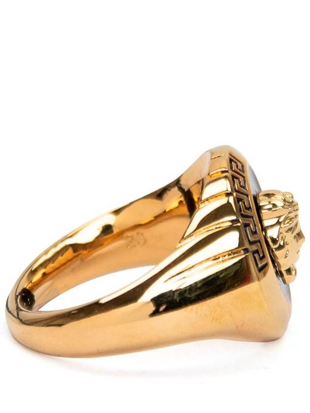 Men's Medusa Logo Ring Gold - VERSACE - BALAAN 3