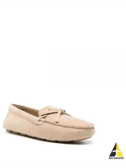 Triangle Logo Driving Shoes Beige - PRADA - BALAAN 2