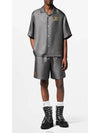 Printed silk short sleeve shirt gray - LOUIS VUITTON - BALAAN 4