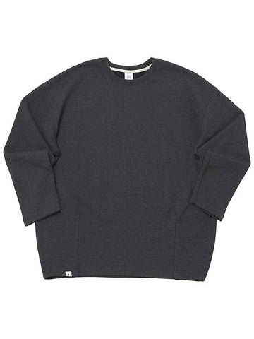 Heavy Terry Balloon Sweatshirt Charcoal - A NOTHING - BALAAN 1