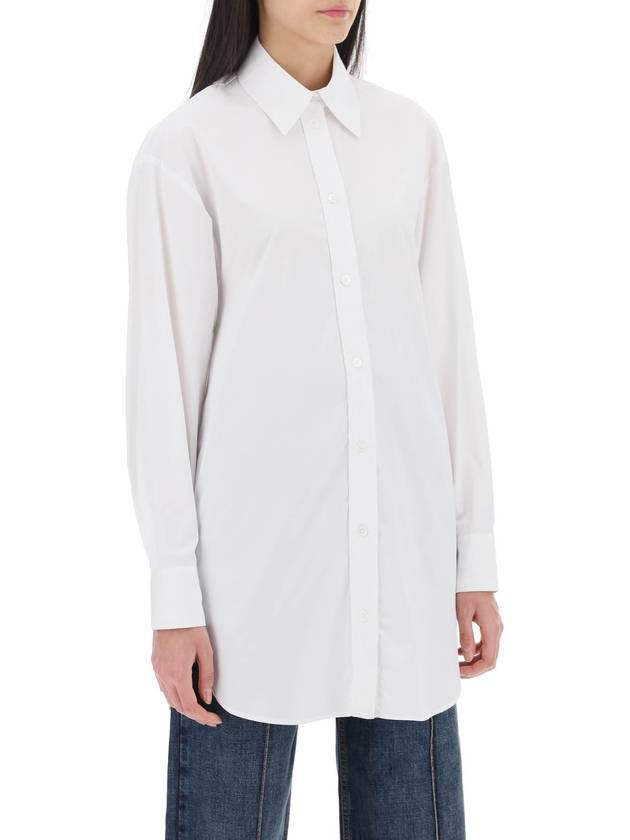 Cylvany Maxi Long Sleeve Shirt White - ISABEL MARANT - BALAAN 3