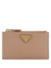 Saffiano Leather Card Wallet Pink - PRADA - BALAAN 2