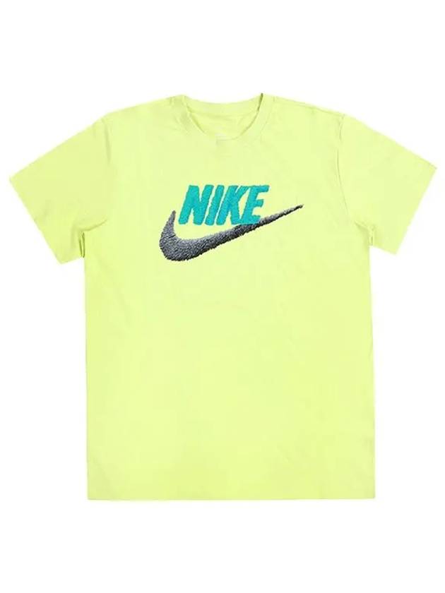 Sportswear Logo Short Sleeve T-Shirt Lime - NIKE - BALAAN 3