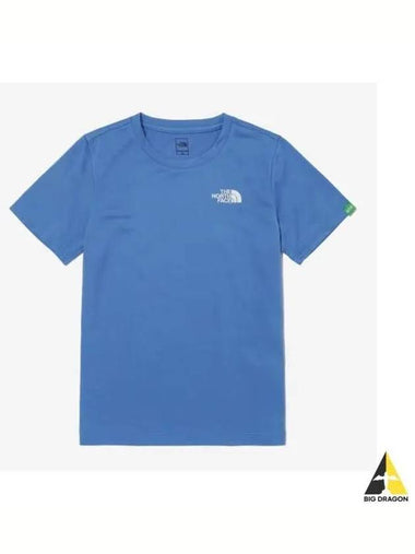 The North Face KIDS Edgewater Short Sleeve Round Tee NT7UP07S BLU - THE NORTH FACE - BALAAN 1