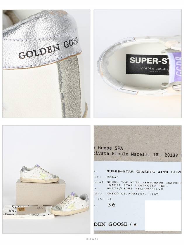 Superstar Laminated Heel Low Top Sneakers White - GOLDEN GOOSE - BALAAN 5