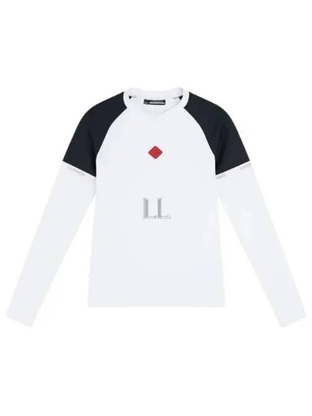 Sienna Slim Fit Long Sleeve T-Shirt White - J.LINDEBERG - BALAAN 2