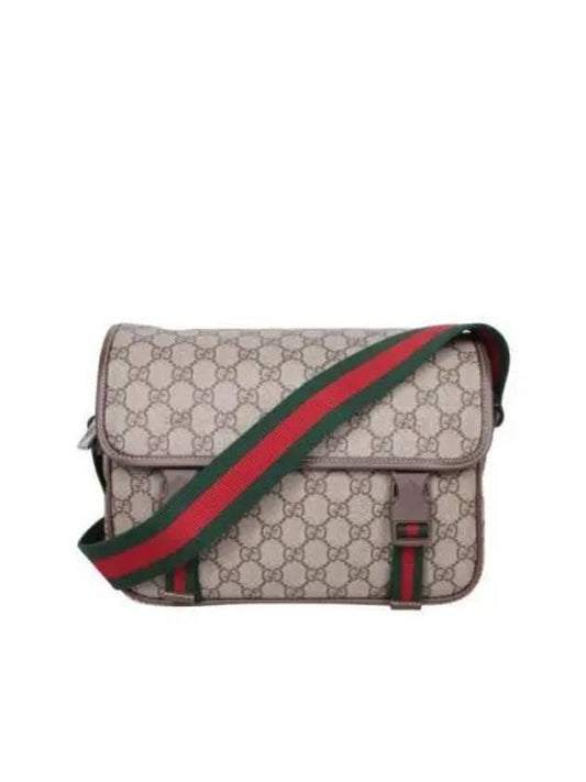 Ophidia GG Messenger Bag Beige Ebony - GUCCI - BALAAN 2