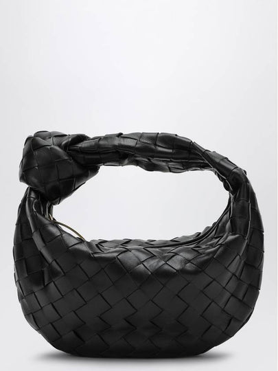 Jodie Intrecciato Small Tote Bag Black - BOTTEGA VENETA - BALAAN 2