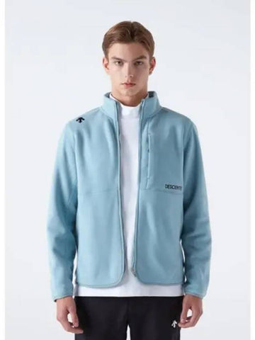 Full zip up micro fleece jacket sky blue SP421SKTO4 - DESCENTE - BALAAN 1