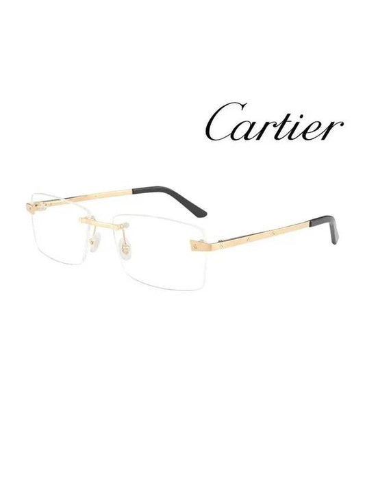 Glasses Frame CT0167O 001 Square Men Women Glasses - CARTIER - BALAAN 2