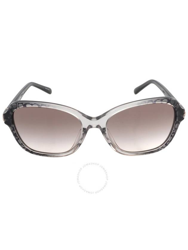 Coach Grey Pink Gradient Irregular Ladies Sunglasses HC8349U 57103B 56 - COACH - BALAAN 1