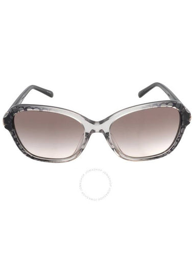 Coach Grey Pink Gradient Irregular Ladies Sunglasses HC8349U 57103B 56 - COACH - BALAAN 1