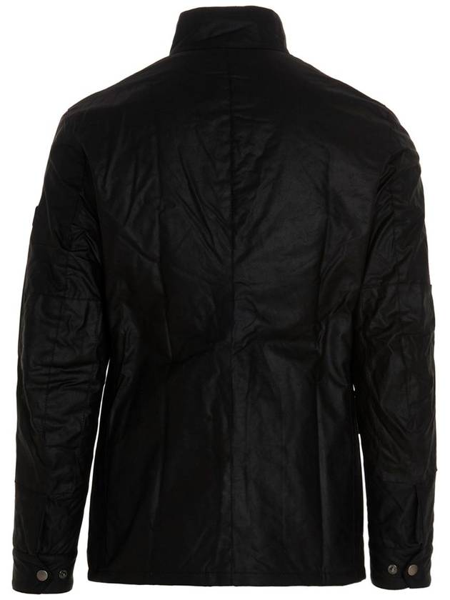 Duke Wax Button Jacket Black - BARBOUR - BALAAN 3