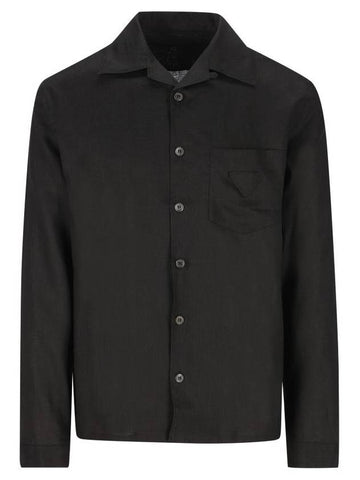 Prada Shirts Black - PRADA - BALAAN 1