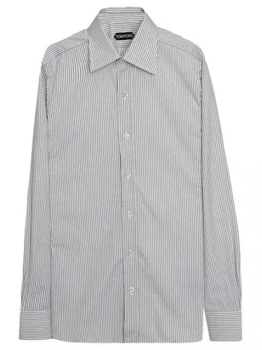 Poplin Barrel Cuff Shirt Men Long Sleeve - TOM FORD - BALAAN 1