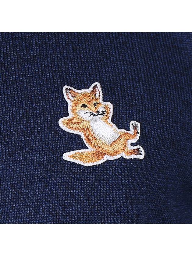 Chillax Fox Patch Classic Sweatshirt Navy - MAISON KITSUNE - BALAAN 6