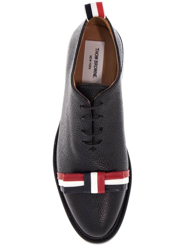 Women's Whole Cut Tricolor Bow Oxford Black - THOM BROWNE - BALAAN 3