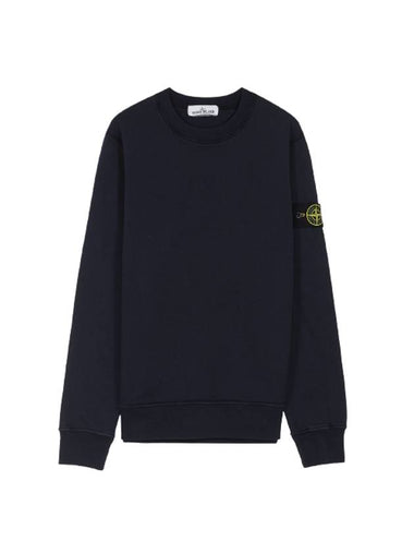 Men's Wappen Patch Crewneck Sweatshirt Navy - STONE ISLAND - BALAAN 1