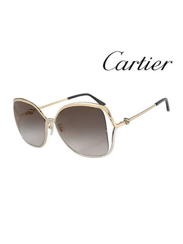 Trinity Square Metal Sunglasses Grey - CARTIER - BALAAN 1