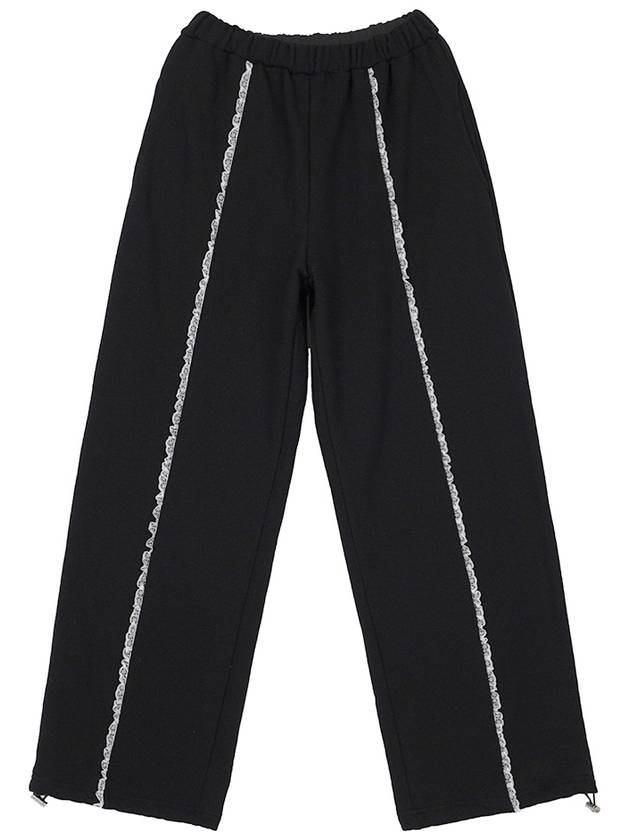 Lace Training Track Pants Black - HIGH SCHOOL DISCO - BALAAN 3