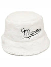 Embroidered Logo Bucket Hat Lily White - MARNI - BALAAN 2