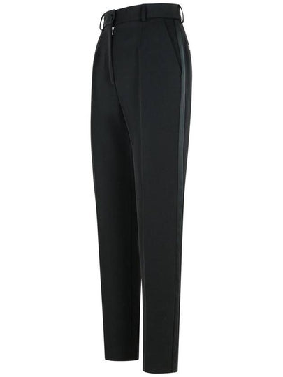 Dolce & Gabbana Black Silk Blend Trousers - DOLCE&GABBANA - BALAAN 2