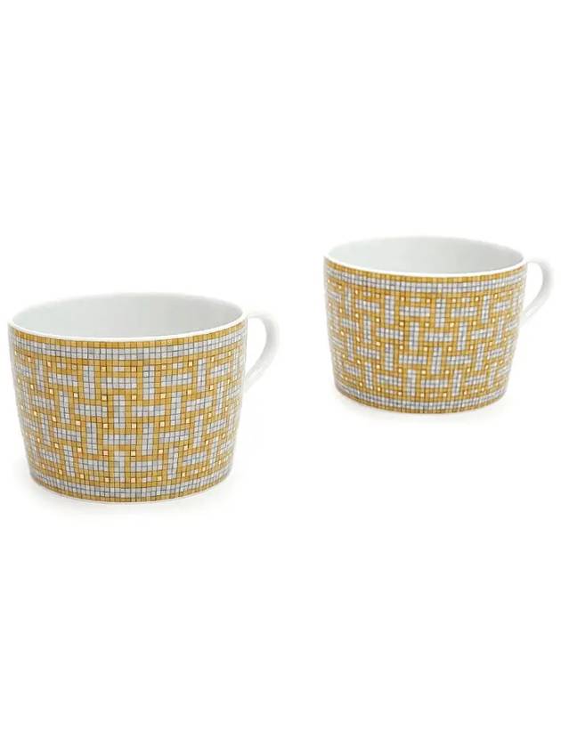 Hermes Mosaic Gold Tea Cup 2PCS 2HA1328 - LOUIS VUITTON - BALAAN 1