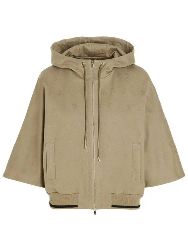 LAMPO zipper hooded jacket beige 19110521 003 - MAX MARA - BALAAN 1