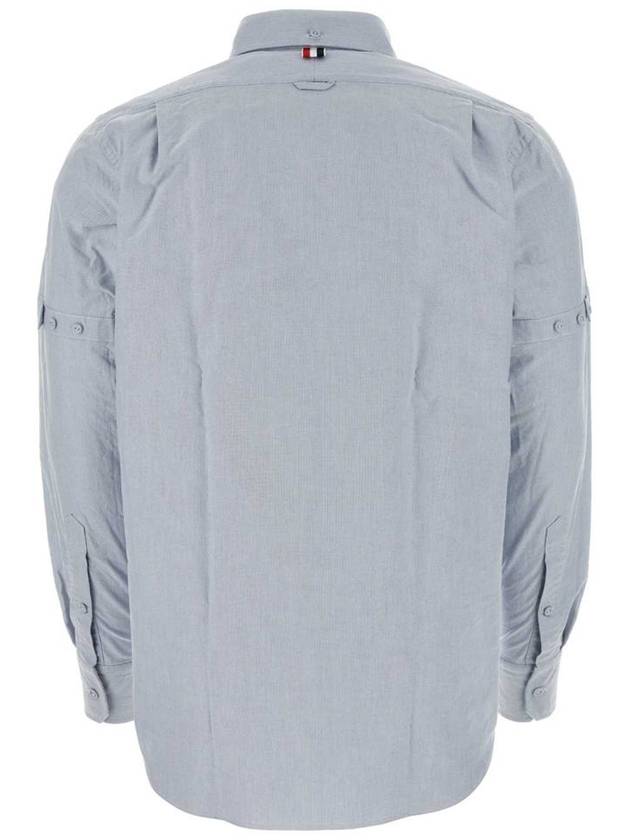 24FW Long Sleeve Shirt MWL403OF0313 480 Light Blue - THOM BROWNE - BALAAN 3