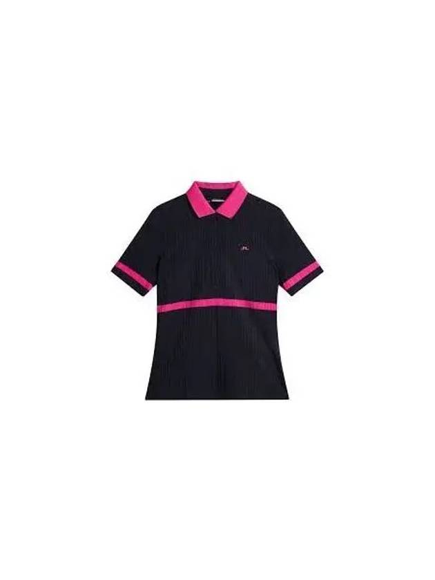 Golf Moira Short Sleeve Polo Shirt Navy - J.LINDEBERG - BALAAN 2