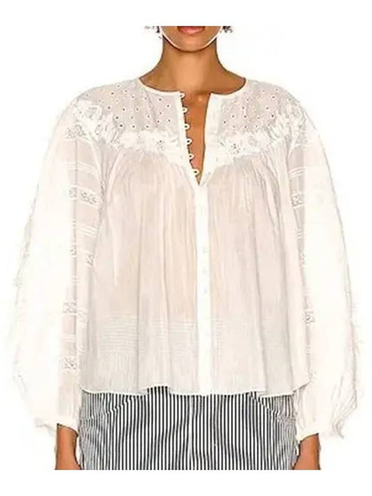 women gregorian blouse white - ISABEL MARANT - BALAAN 2