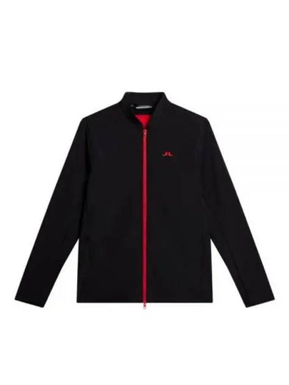 Jeff Hybrid Logo Zip-Up Jacket Black - J.LINDEBERG - BALAAN 2