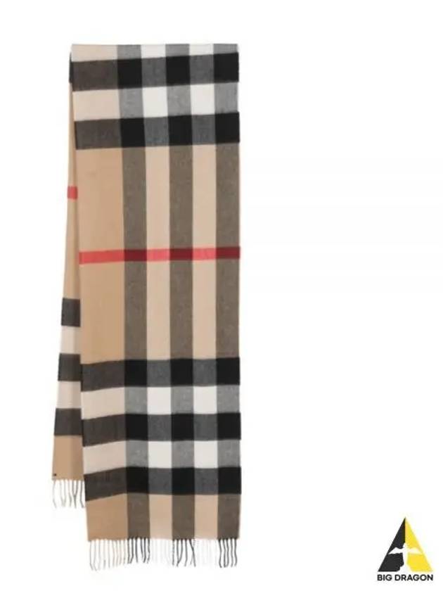 Classic Check Cashmere Muffler Beige - BURBERRY - BALAAN 2