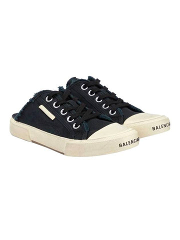 Paris Mule Low Top Sneakers Black - BALENCIAGA - BALAAN 1