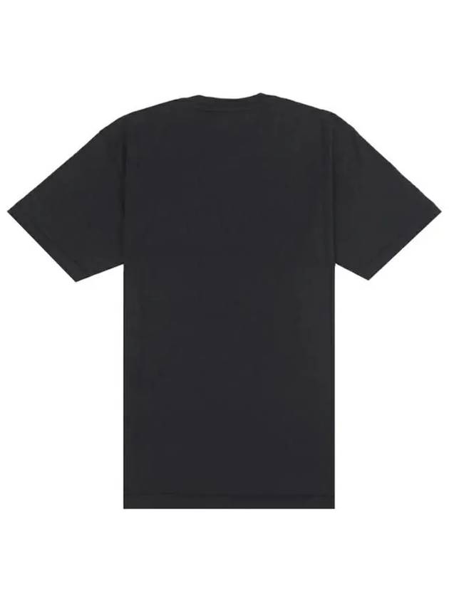 Logo Patch Short Sleeves T-Shirt Black - STONE ISLAND - BALAAN 3