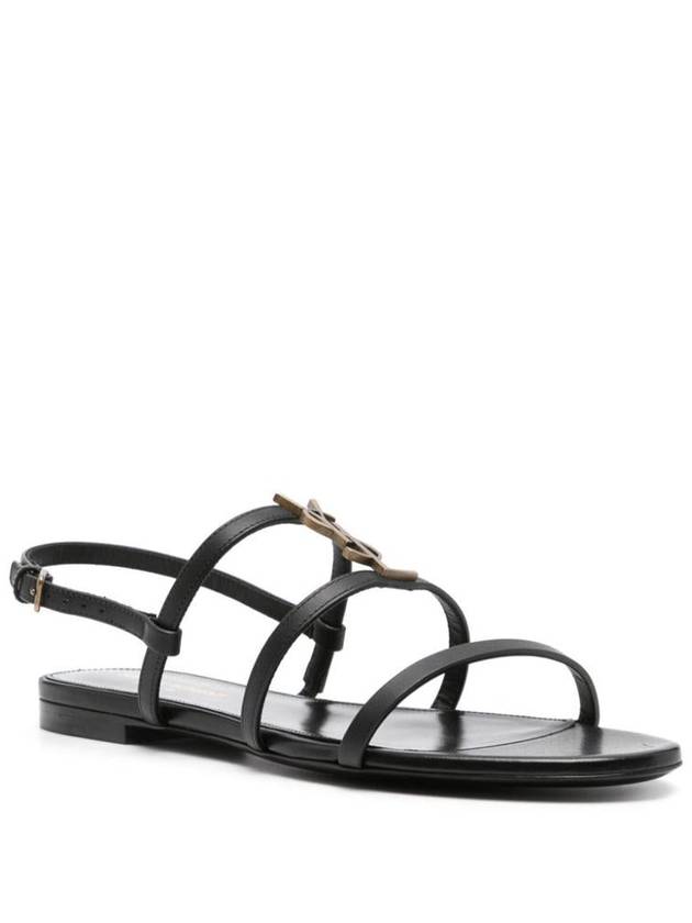 Saint Laurent Cassandra Flat Sandals Shoes - SAINT LAURENT - BALAAN 2