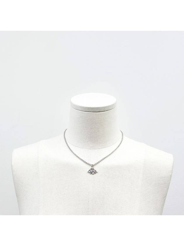 Silver Logo Pendant Necklace 4VDIA29574 - DIOR - BALAAN 4