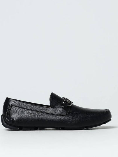 Gancini Ornament Driving Shoes Black - SALVATORE FERRAGAMO - BALAAN 2