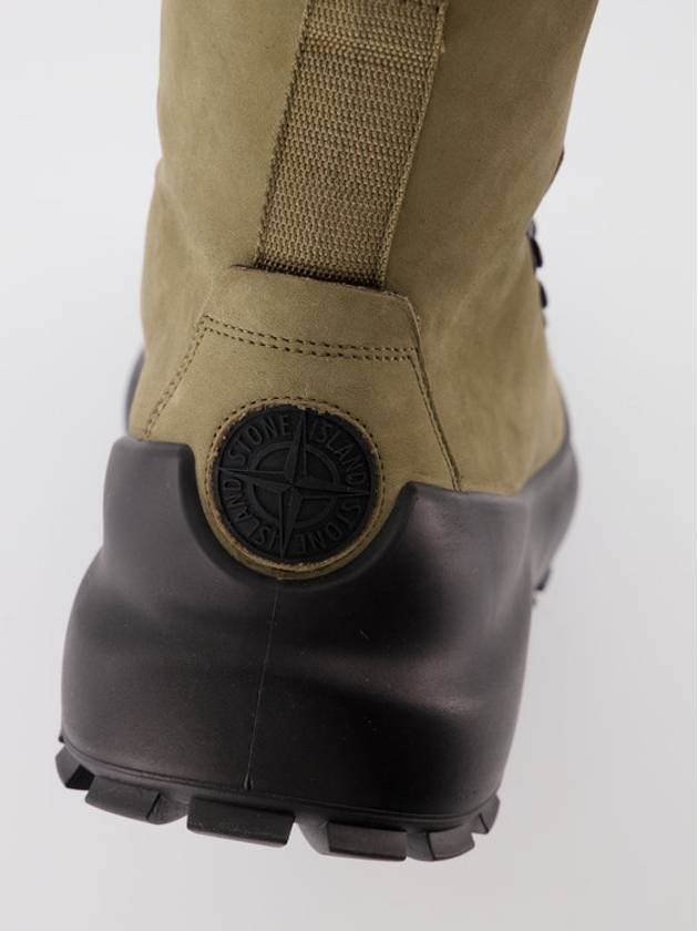 Hiking Leather Walker Boots Beige - STONE ISLAND - BALAAN 6