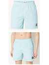 Logo Patch Brushed Nylon Swim Shorts Sky - STONE ISLAND - BALAAN 5