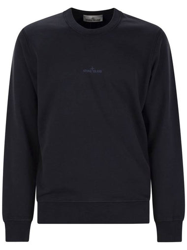 Crewneck sweatshirt with Institutional Five print - STONE ISLAND - BALAAN 1