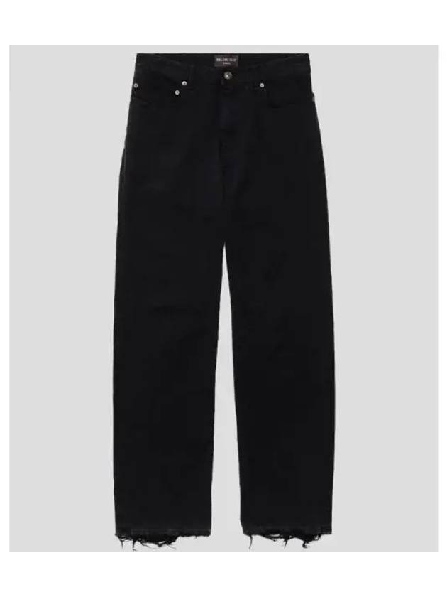 Medium Fit Straight Jeans Black - BALENCIAGA - BALAAN 2