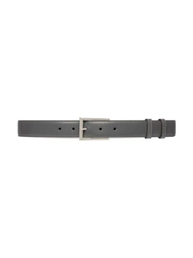 Square Buckle Reversible Belt Grey - GUCCI - BALAAN 7