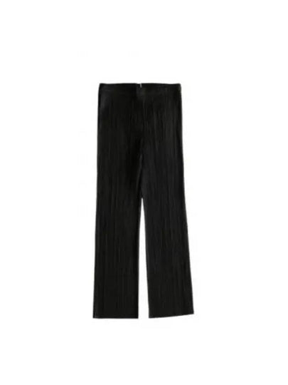 Pleats Basic Straight Pants Black - ISSEY MIYAKE - BALAAN 2