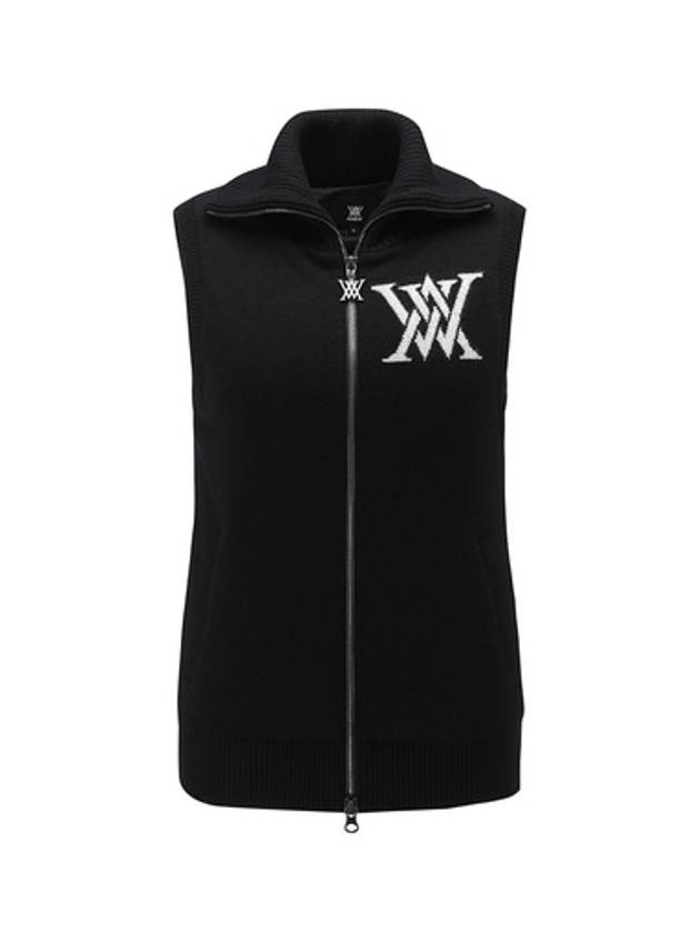 OFFICIAL W WIDE COLLARED KNIT VEST - ANEWGOLF - BALAAN 1